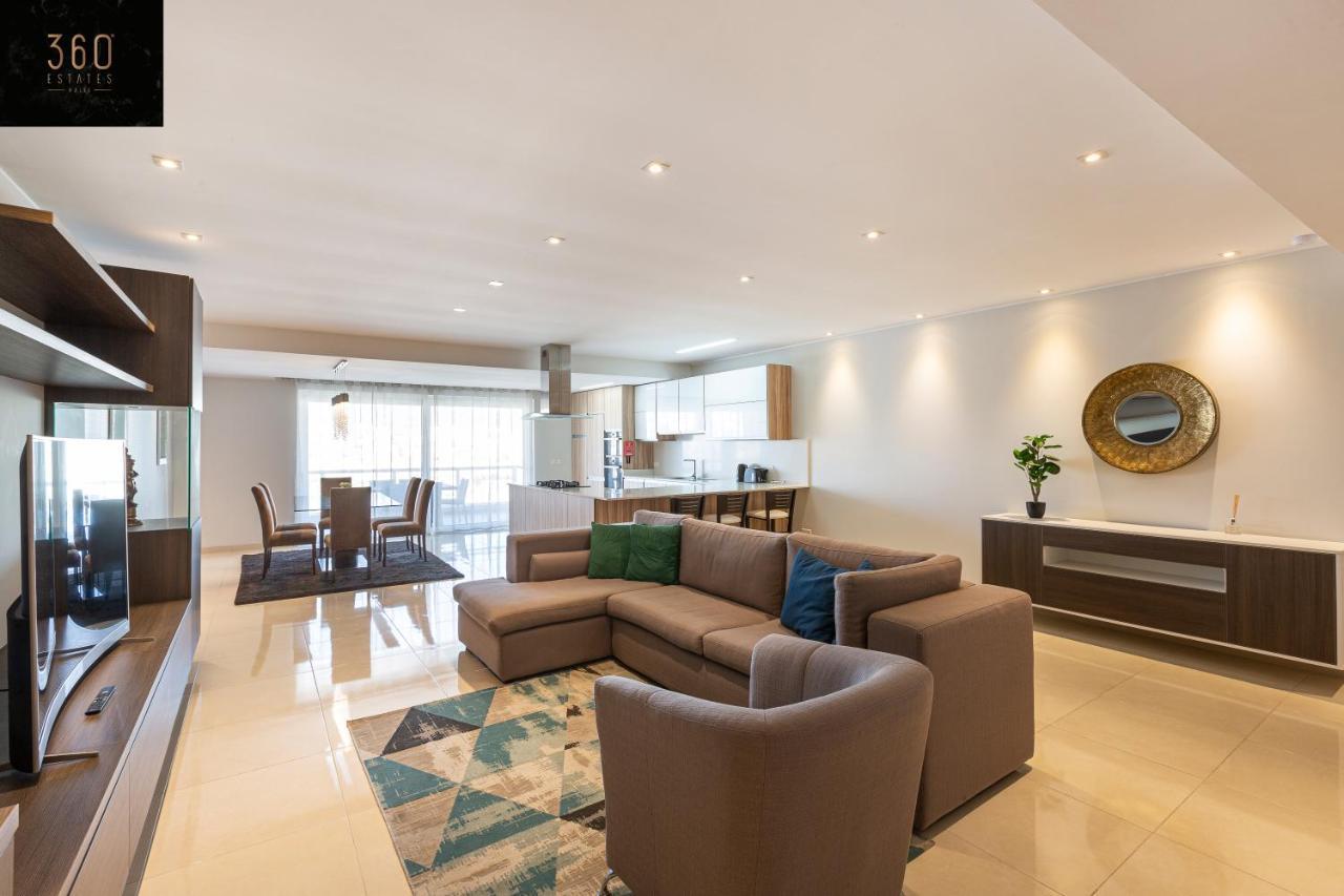 Seafront, Designer Apt With Private Terrace & Wifi By 360 Estates Pietà Exterior photo